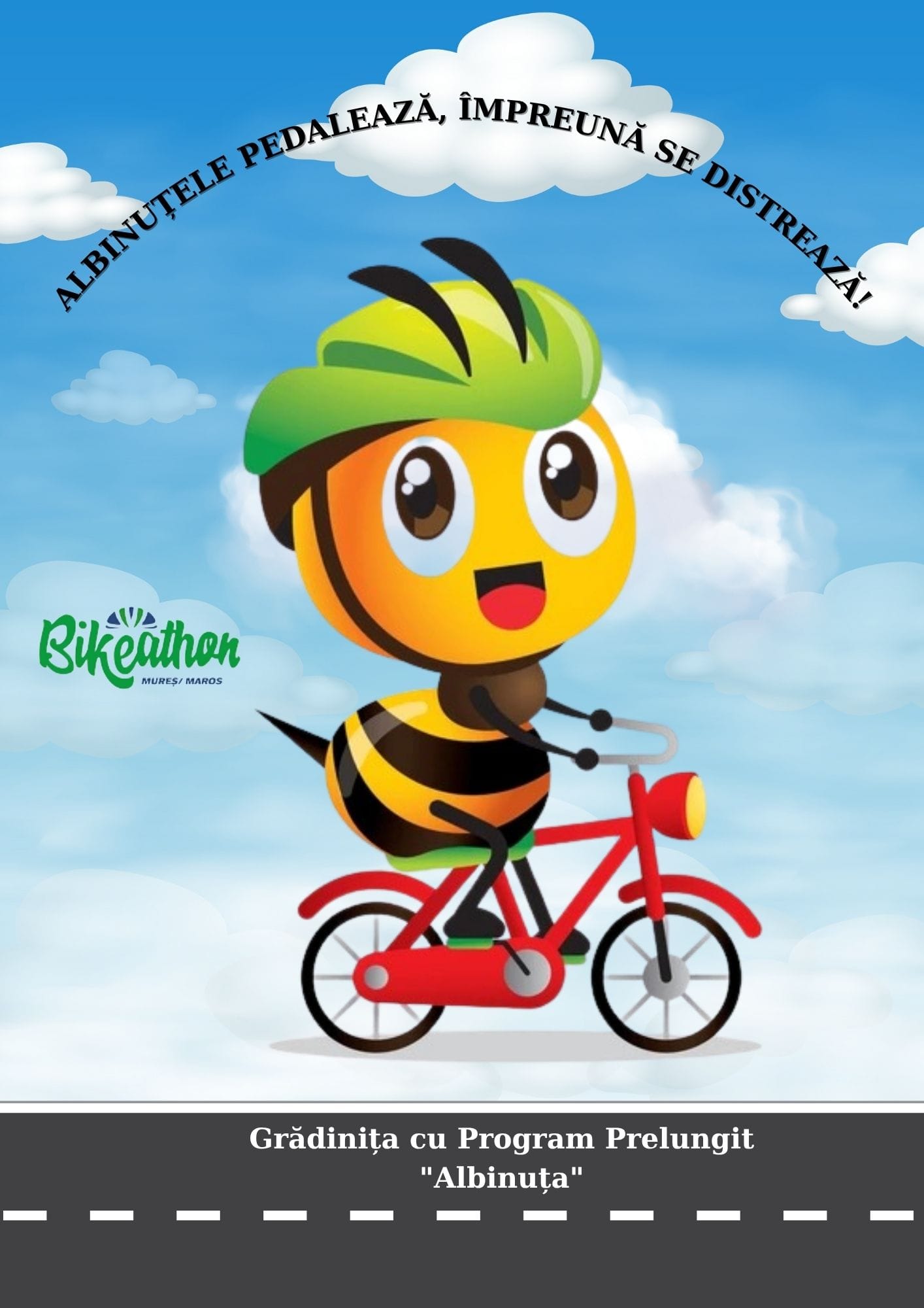 Albinuțele pedalează, împreună se distrează!