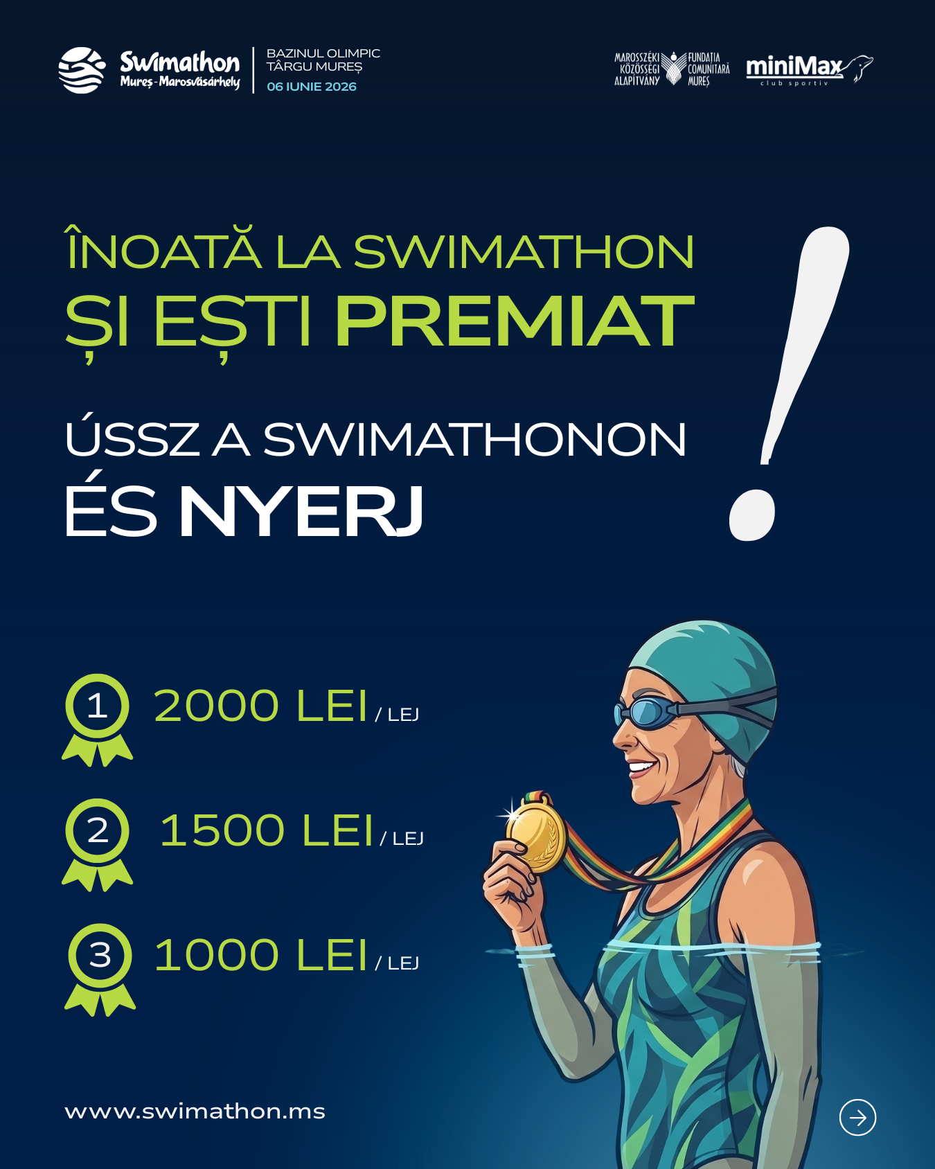 La Swimathon nu contează doar câte lungimi înoți