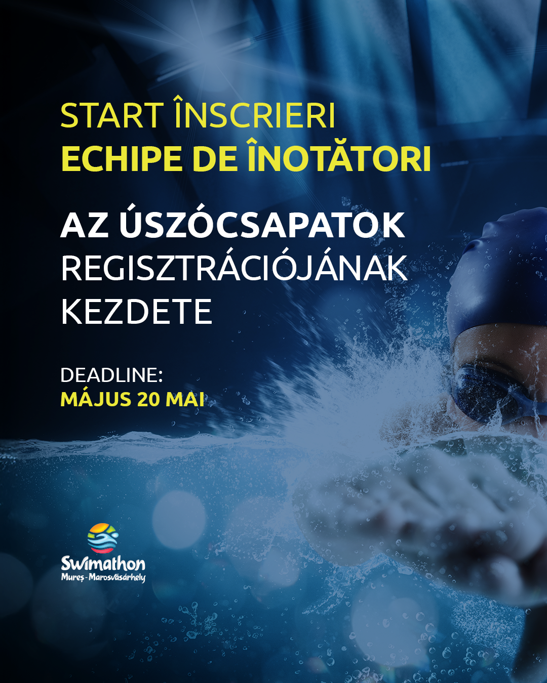 Înscrie-te cu echipa de înotători la SWIMATHON.ms 2025